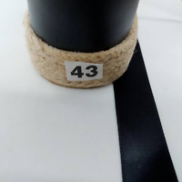 Yasirun Womens Espadrilles Sandals Black Wedge Heels Rhinestone 10 EUR 43 New - Picture 9 of 9